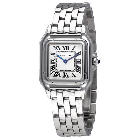 cartier silver watch womens|most popular cartier women's watch.